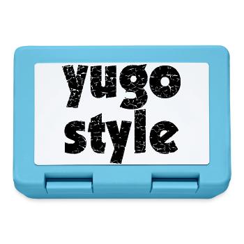yugo style - united style of Balkan - Lunchbox - sapphire blue - Front