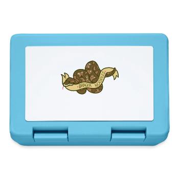 Lauernde Python Schlangenfreund - Brotdose - Saphirblau - Vorne