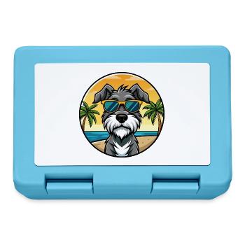 Deutscher Wachtelhund Hunderasse Cartoon Sonnenbrille - Brotdose - Saphirblau - Vorne