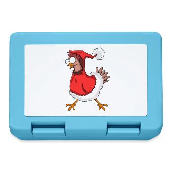 Poulet de Noël - Boîte à goûter - bleu saphir - Devant