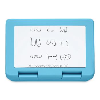 All boobs are beautiful Design - Brotdose - Saphirblau - Vorne