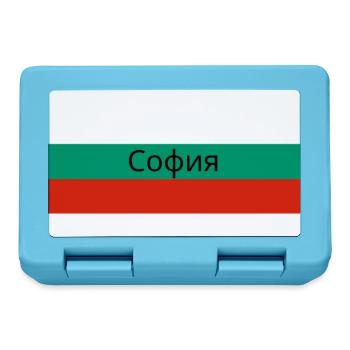Sofia City in Bulgarian Flag - Lunchbox - sapphire blue - Front