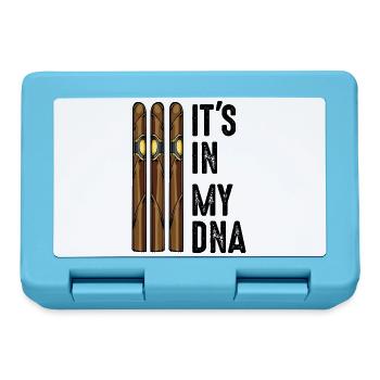 It's In My DNA Cigars Smoking Quote Gift - Lunchbox - sapphire blue - Front