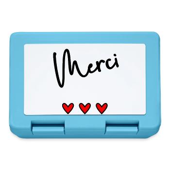 MERCI. MAÎTRESSE. MAÎTRE. MERCI MAÎTRESSE - Boîte à goûter - bleu saphir - Devant