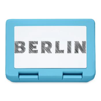 Berlin German Capital Hatching Letter - Lunchbox - sapphire blue - Front