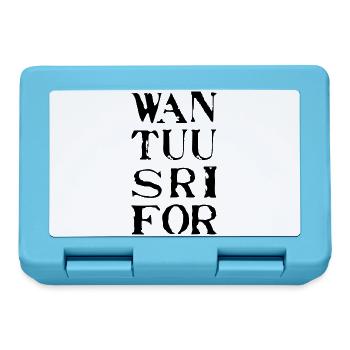 Wan, Tuu, Sri, For - Brotdose - Saphirblau - Vorne