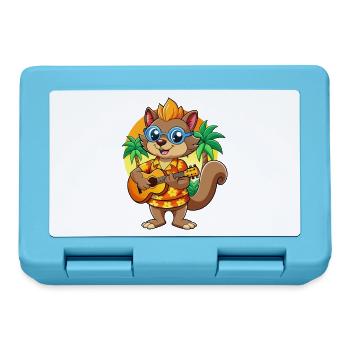 Drôle d’écureuil d’été plage lunettes de soleil hawaïenne - Boîte à goûter - bleu saphir - Devant