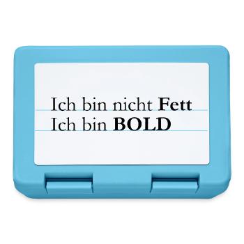 ich bin bold - Brotdose - Saphirblau - Vorne
