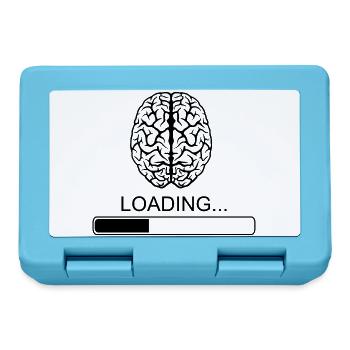 Brain Sayings Funny Funny Breakfast Joke - Lunchbox - sapphire blue - Front
