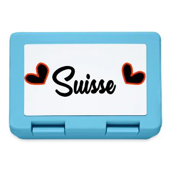 SUISSE. PAYS. GENEVE. SUISSE. HUMOUR. PAYS - Boîte à goûter - bleu saphir - Devant