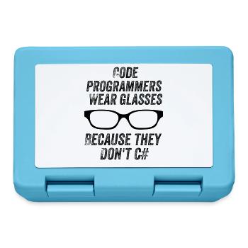 Lustige Programmierer - Brotdose - Saphirblau - Vorne