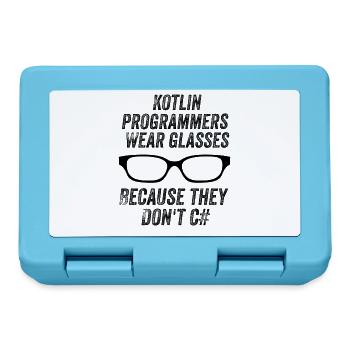 Lustige Programmierer - Brotdose - Saphirblau - Vorne