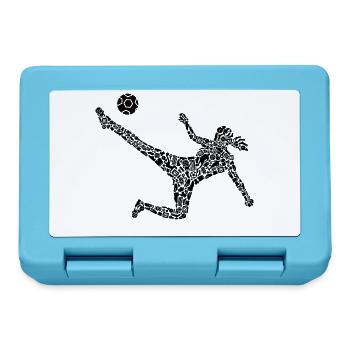 Fußball Spielerin Frauen Fußball Fußballspielerin - Brotdose - Saphirblau - Vorne