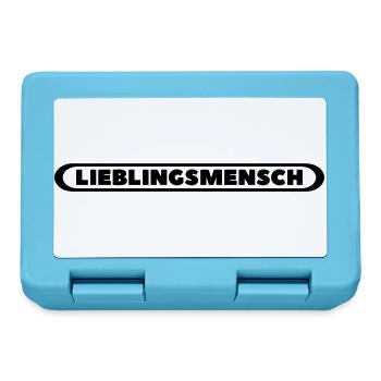 Lieblingsmensch - Brotdose - Saphirblau - Vorne