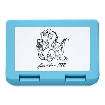 Georges Basic Schwarz - Brotdose - Saphirblau - Vorne