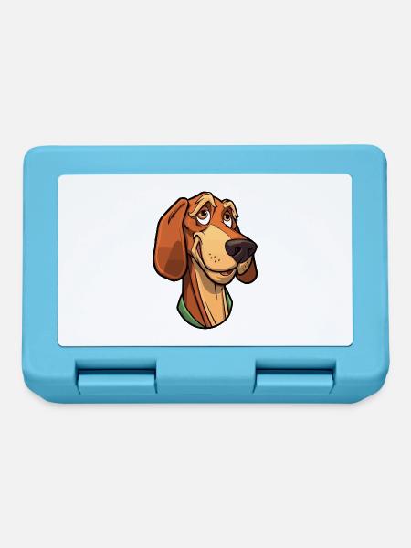 Transsilvanischer Jagdhund Hunderasse Cartoon Kawaii Abb. - Brotdose - Saphirblau