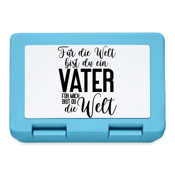 Für die Welt bist du ein Vater für mich die Welt - Brotdose - Saphirblau - Vorne