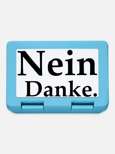 Nein Danke - Brotdose - Saphirblau