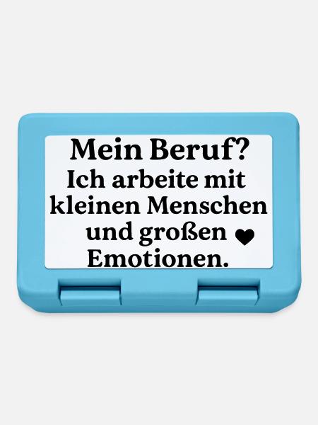 Kleine Menschen & Große Emotionen - Brotdose - Saphirblau