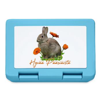 hyvää pääsiäistä Frohe Ostern - Brotdose - Saphirblau - Vorne