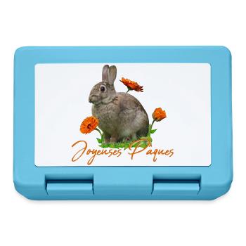 Joyeuses Paques Frohe Ostern - Brotdose - Saphirblau - Vorne