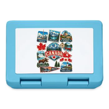 Kanada Reisesticker - Brotdose - Saphirblau - Vorne