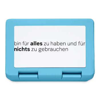 Für alles zu haben - Brotdose - Saphirblau - Vorne