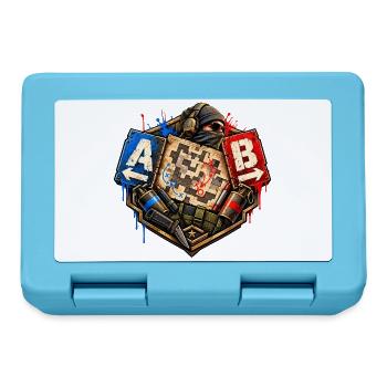 Gamer Motiv  Taktik Shooter Desin Gesch Nerd Gamer - Brotdose - Saphirblau - Vorne