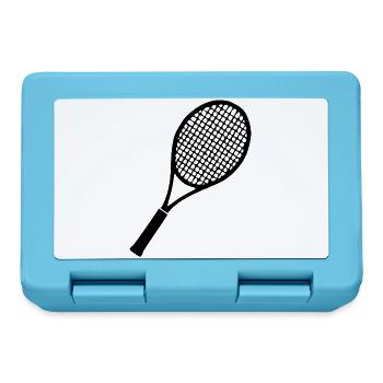 Tennisschläger Tennis Geschenk Tennisspieler - Brotdose - Saphirblau - Vorne