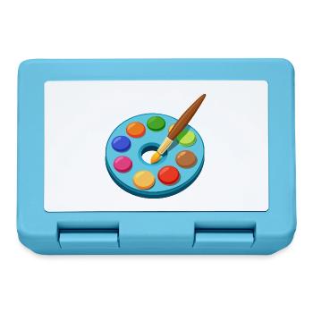 Pinselpalette - Brotdose - Saphirblau - Vorne