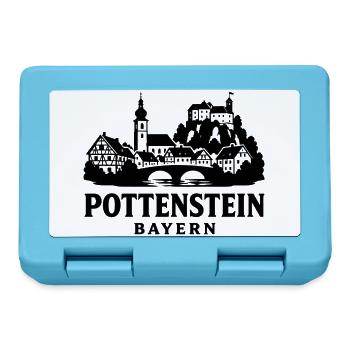 Pottenstein Bayern Silhouette - Brotdose - Saphirblau - Vorne