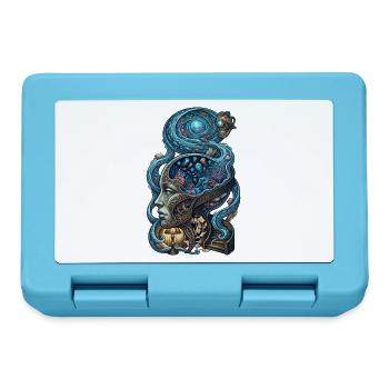 Surreales Ozean Gehirn – Fantasy Kunst - Brotdose - Saphirblau - Vorne