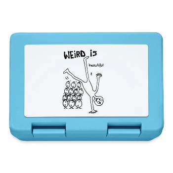 Weird is Beautiful – Sei du selbst Statement - Brotdose - Saphirblau - Vorne