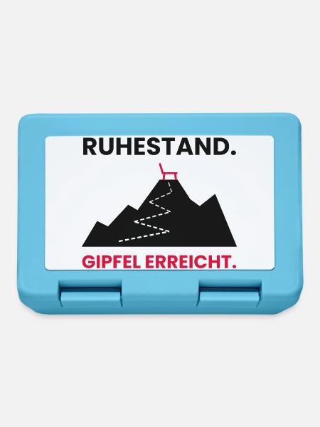 Rente am Gipfel angekommen - Brotdose - Saphirblau