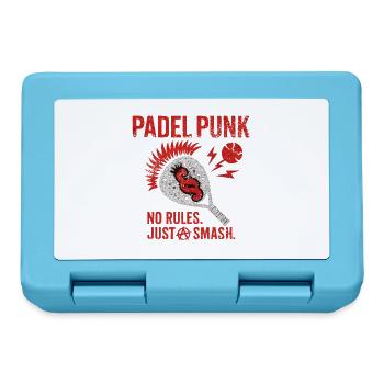 Padel Punk No Rules Just Smash Retro Grunge Design - Brotdose - Saphirblau - Vorne
