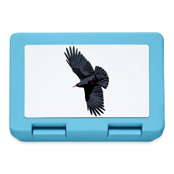 Rotschnabel-Chough-Flug - Brotdose - Saphirblau - Vorne