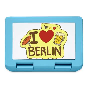 Ich liebe Berlin - Brotdose - Saphirblau - Vorne