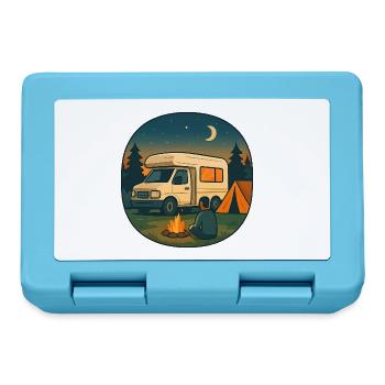 Geschenk zur ersten Nacht im eigenen Wohnmobil - Brotdose - Saphirblau - Vorne