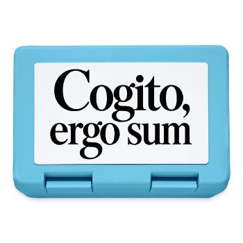 Cogito, ergo sum - Brotdose - Saphirblau - Vorne