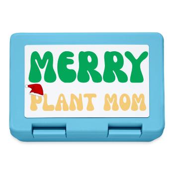 Fröhliche Pflanzenmama Weihnachtsgeschenk Pflanzenliebhaber Feiertag - Brotdose - Saphirblau - Vorne