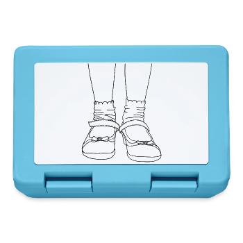Süße Schuhe - Brotdose - Saphirblau - Vorne
