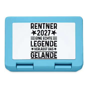 Rentner 2027 Eine Legende verlässt das Gelände - Brotdose - Saphirblau - Vorne