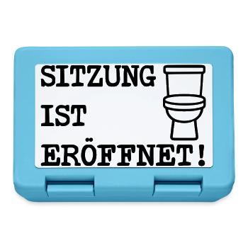Sitzung ist eröffnet - Brotdose - Saphirblau - Vorne