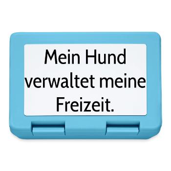 Hunde Spruch - Brotdose - Saphirblau - Vorne