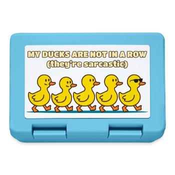 Meine Enten stehen nicht in einer Reihe Lustige Ente - Brotdose - Saphirblau - Vorne