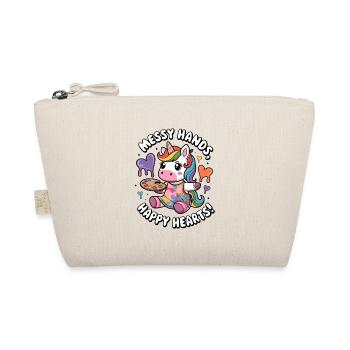 Messy Hands, Happy Hearts! - Organic Pouch - nature - Front