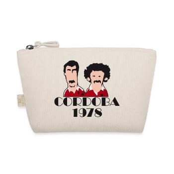 Cordoba 1978 Fussball Retro Geschenk Shirt - Bio-Täschchen - Natur - Vorne
