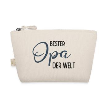 Bester Opa der Welt - Spruchdesign - Bio-Täschchen - Natur - Vorne