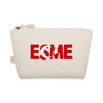 Esme Türkei Flagge Usak - Bio-Täschchen - Natur - Vorne