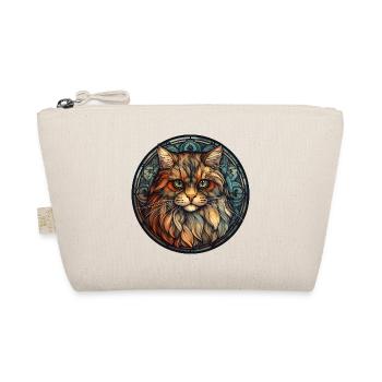 Britisch Langhaar Katzenrasse Aquarellglas - Bio-Täschchen - Natur - Vorne